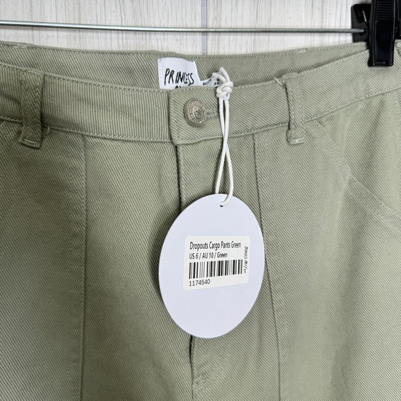 NWT Princess Polly Dropouts Cargo Pants Loose Fit Utility Carpenter size 6 NEW - Picture 6 of 7